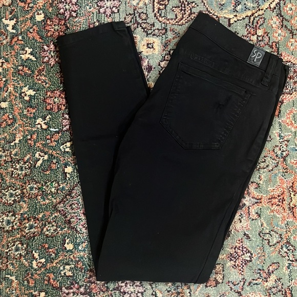 REMOVING TODAY NOT TAKE LESS SP Black Label Distressed Black Skinny Jeans - Picture 2 of 9